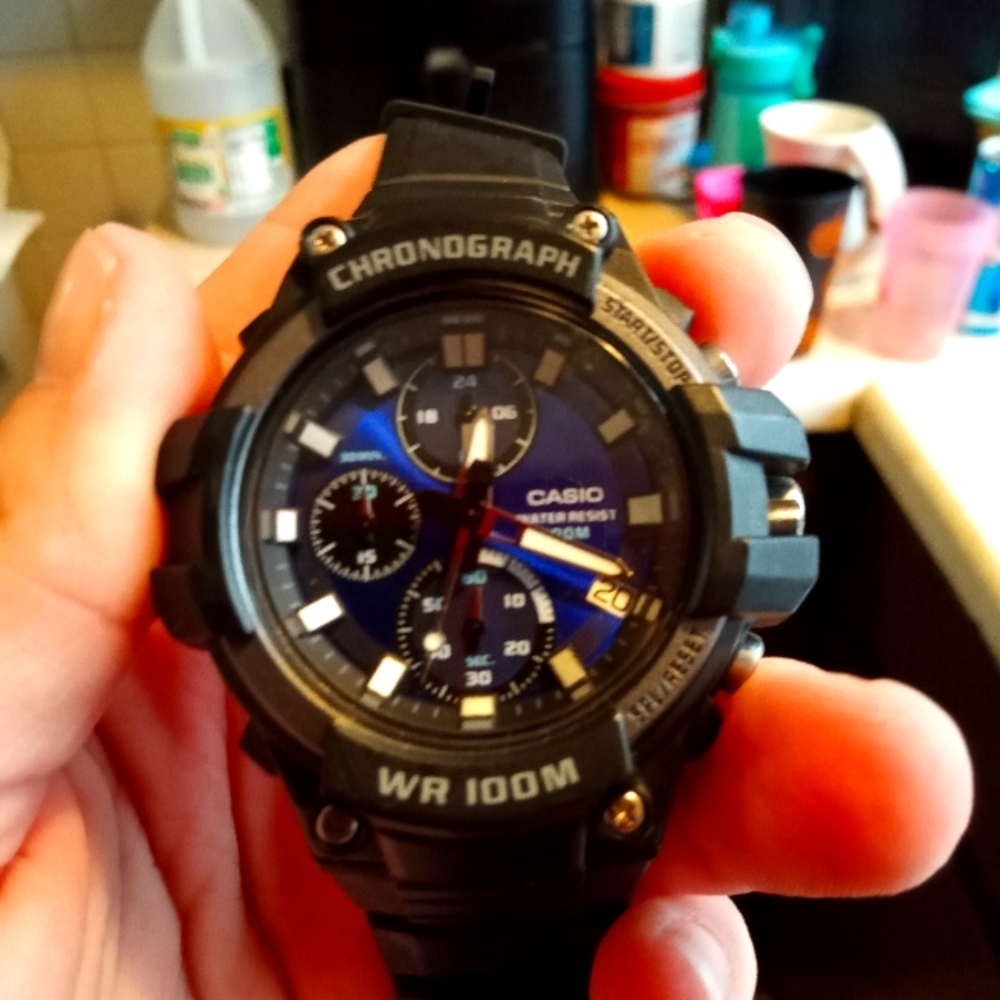 Casio chronograph mens watch